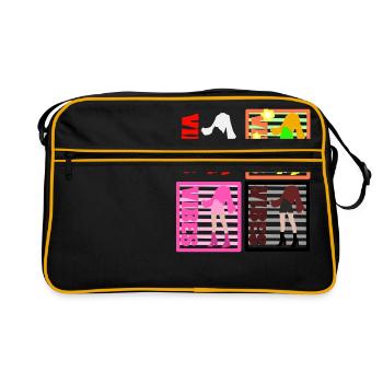 Feminine energy - Retro Bag - black/gold - Front
