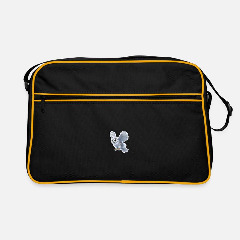 Eulenflug Sticker Retro Tasche