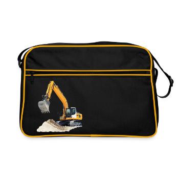 excavateur - Sac Retro - noir/or - Devant