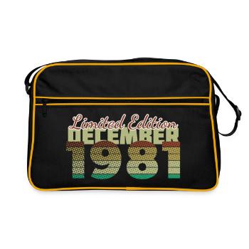 44th Birthday Limited Edition (SCR) 12/1981 - Retro Bag - black/gold - Front