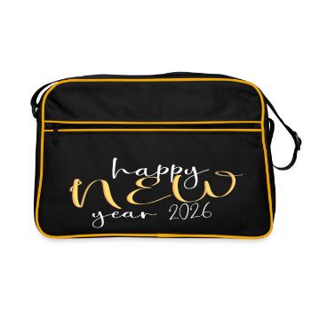 Happy New Year 2026 - Sac Retro - noir/or - Devant