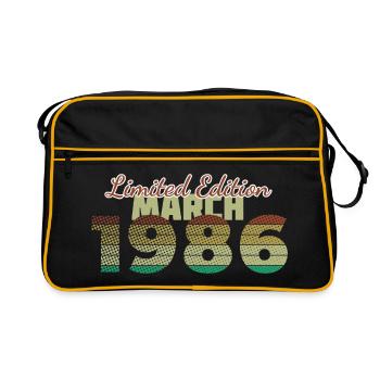 40th Anniversary Limited Edition (SCR) 03/1986 - Retro Bag - black/gold - Front