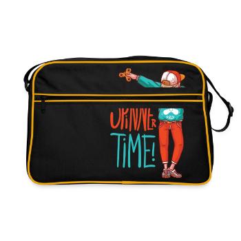 boy Spinner avec capuchon fait bouger dub - Sac Retro - noir/or - Devant