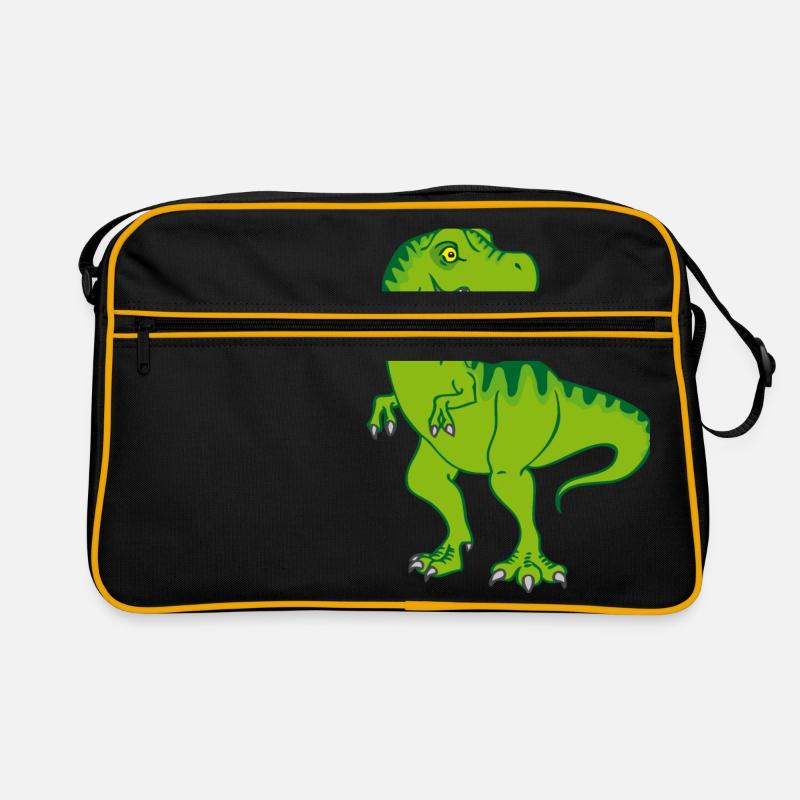T-Rex / Green Comic Dinosaur Retro Bag