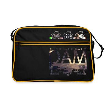 AMSTER-DAM - Sac Retro - noir/or - Devant