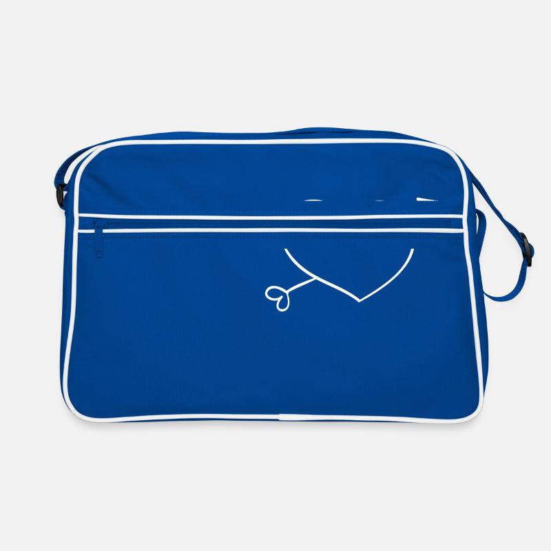 herzchen liebe Retro Tasche