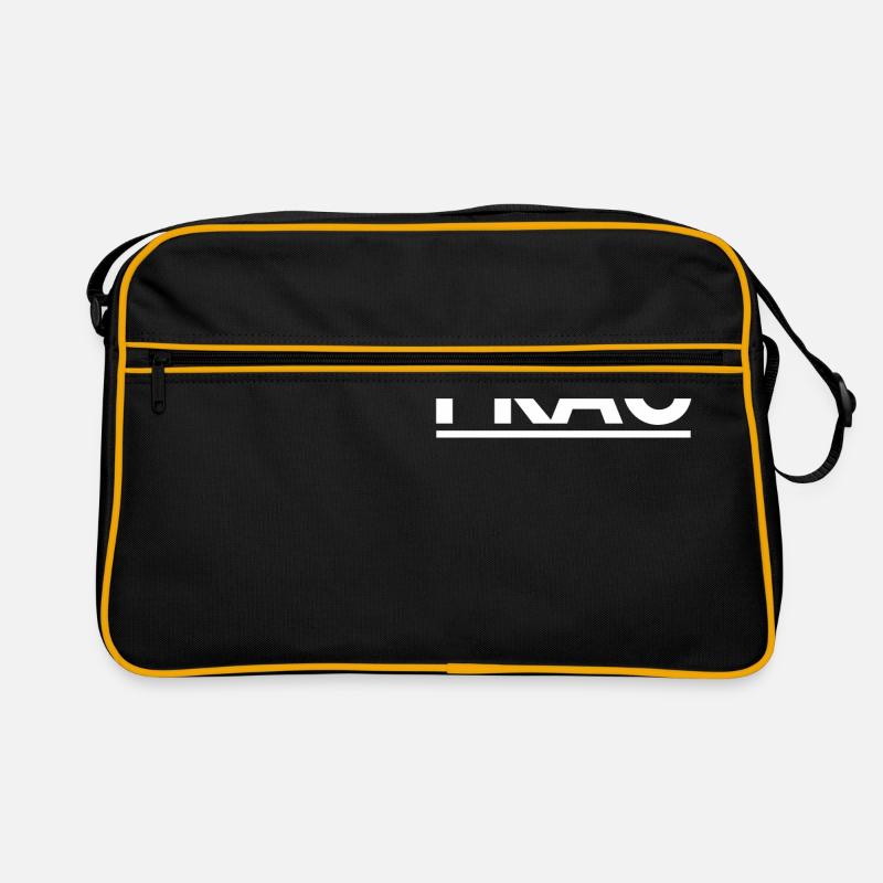 Prag - Retro Tasche - Schwarz/Gold