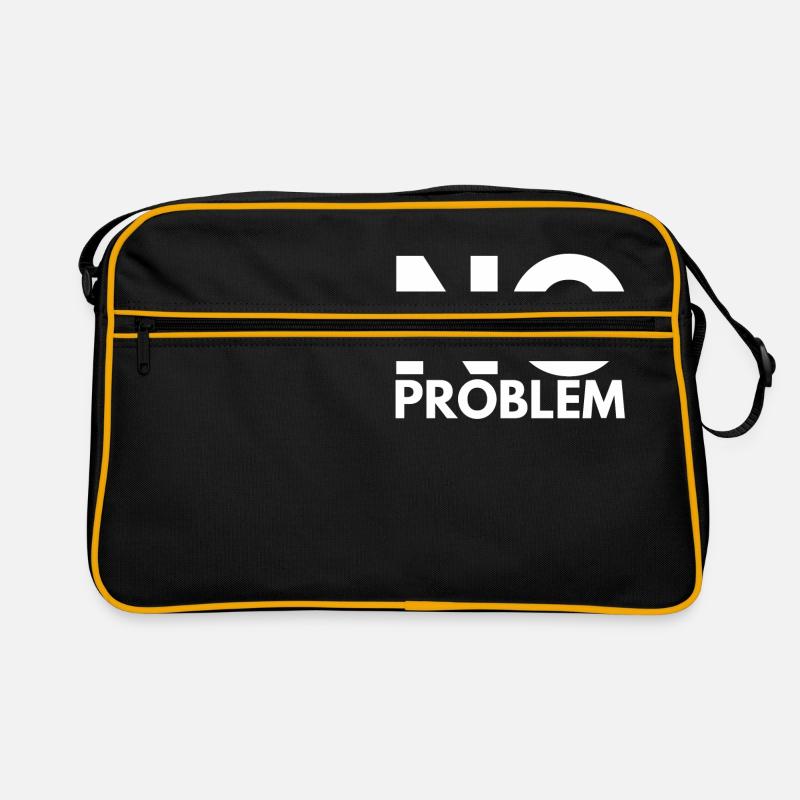 no problem - Retro Bag - black/gold