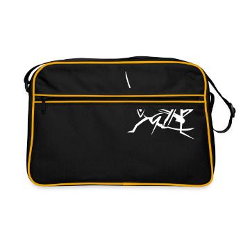 grasshopper - Retro Bag - black/gold - Front