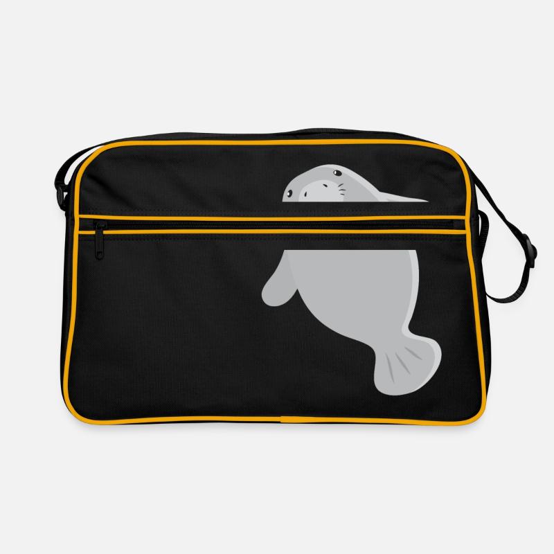Lamantin gris simple super mignon Sac Retro