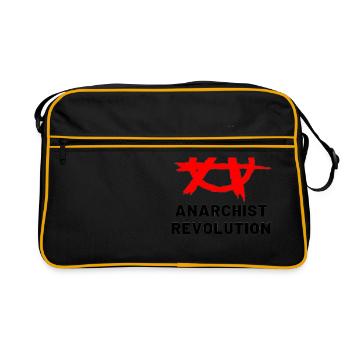 Anarchist revolution - Retro Bag - black/gold - Front