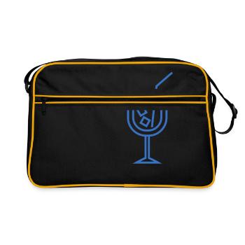 Drink Glass Drink Ice Straw - Retro Bag - black/gold - Front
