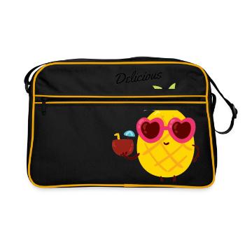 Delicious vacation - Retro Bag - black/gold - Front