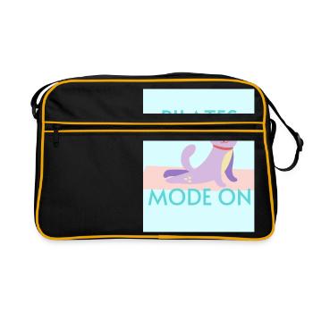 Pilates mode on - Sac Retro - noir/or - Devant