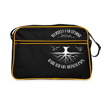 Roots and Strength - Retro Bag - black/gold - Front