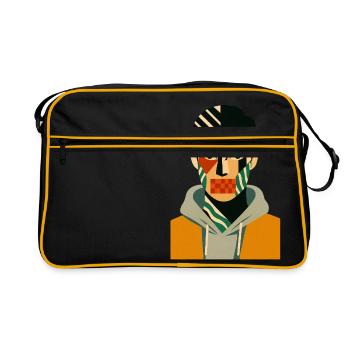 Cv style éblouissant - Sac Retro - noir/or - Devant