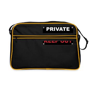 private property - Retro Bag - black/gold - Front