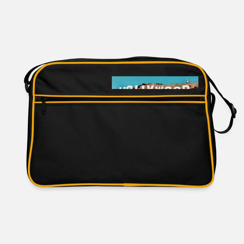 Hollywood - Retro Tasche - Schwarz/Gold