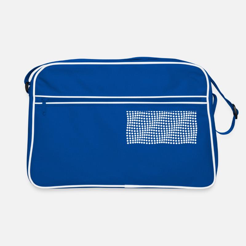 Optical illusion waves effect Retro Bag