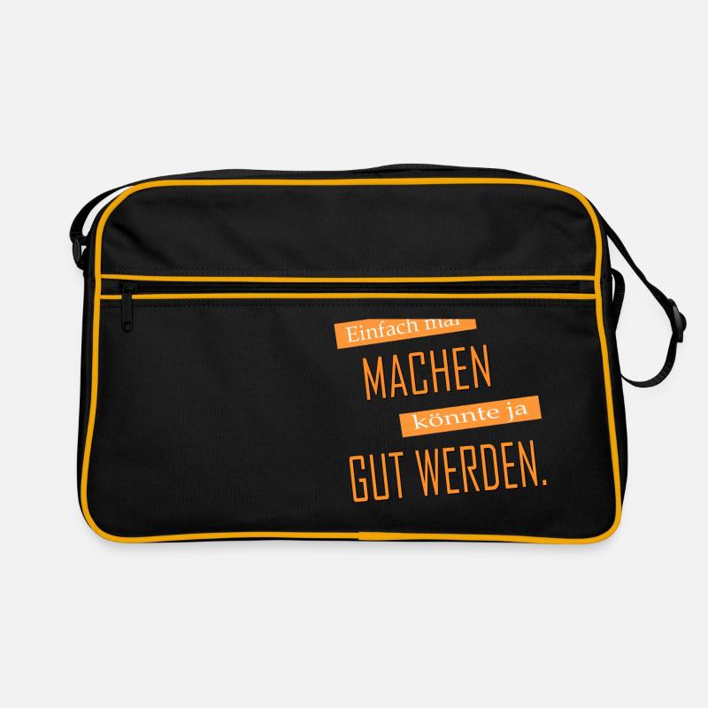 Einfach mal machen | Yolo-Artwork Retro Tasche