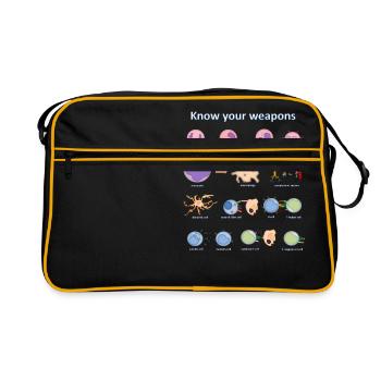 Immune system - Retro Tasche - Schwarz/Gold - Vorne