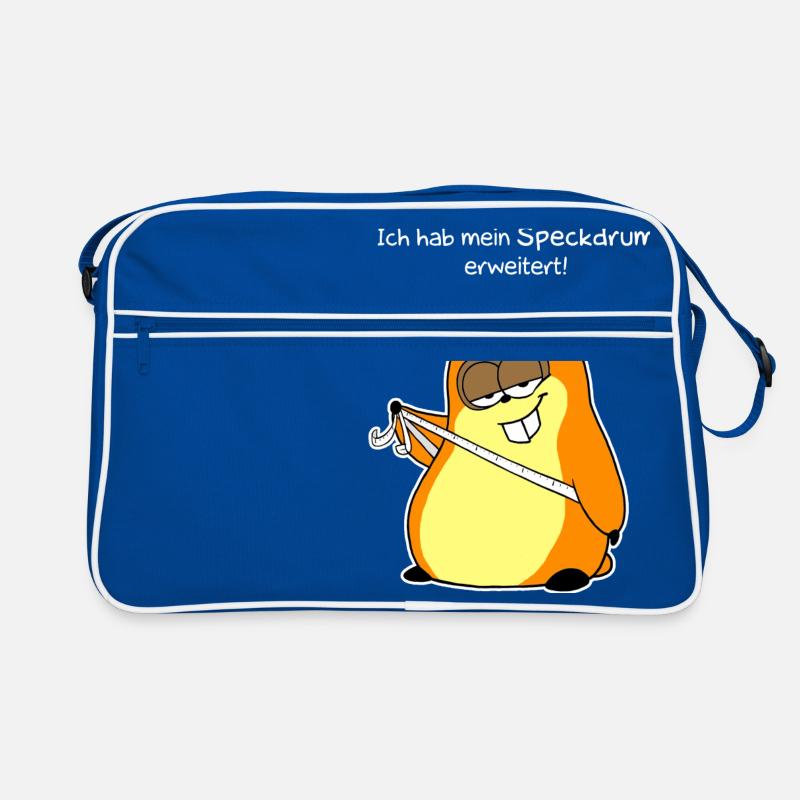 Speckdrum (white) Retro Tasche