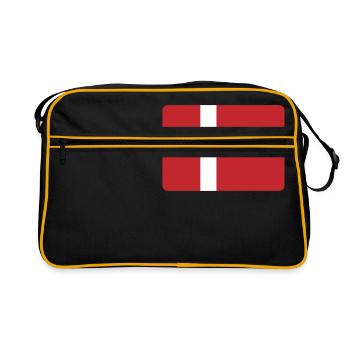 LE DANEMARK EST GÉNIAL ! - Sac Retro - noir/or - Devant