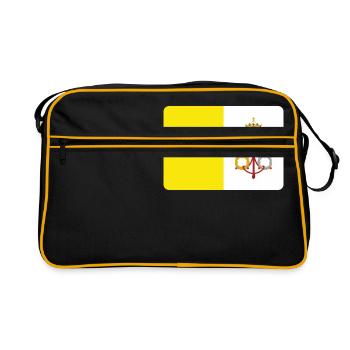 THE VATICAN - Retro Bag - black/gold - Front