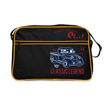 LE REAL STEEL - Retro Vintage Truck Design T-shirt - Sac Retro - noir/or - Devant