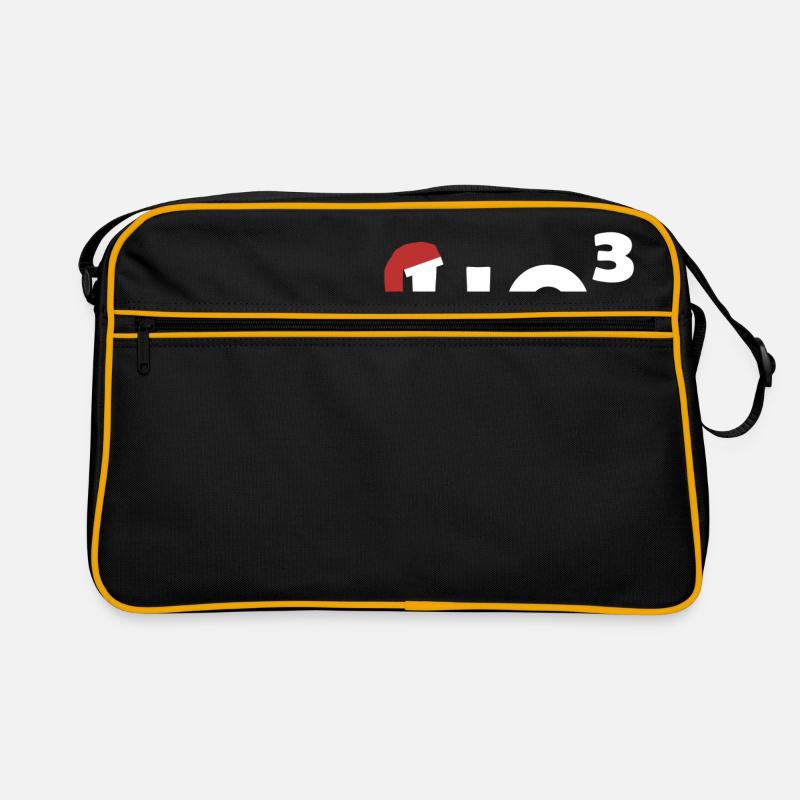 HO HO HO | Noël | HO élevé 3 - Sac Retro - noir/or