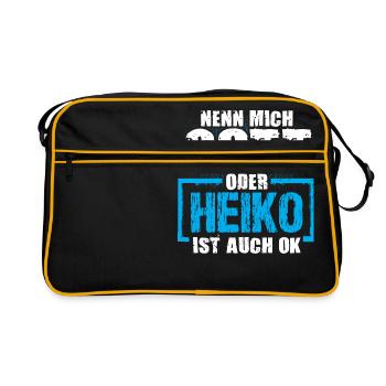 HEIKO - ok - Retro Tasche - Schwarz/Gold - Vorne