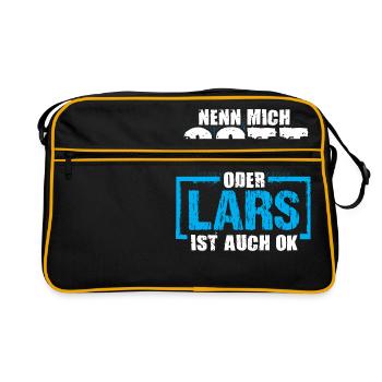 LARS - ok - Retro Tasche - Schwarz/Gold - Vorne