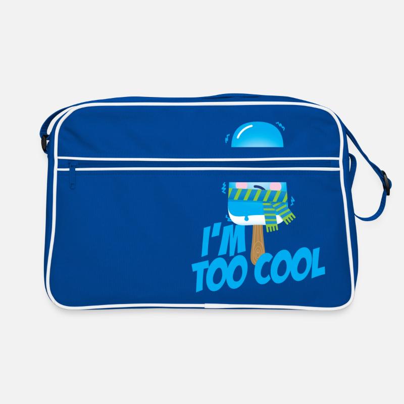Drôle de cool sort mignon crème glacée en été Sac Retro