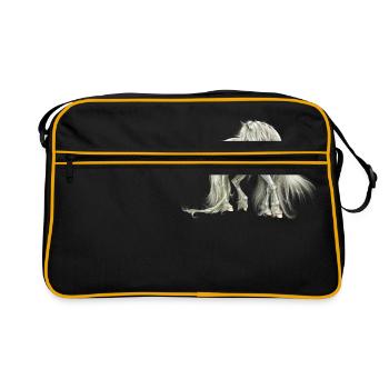 opalen - Retro Tasche - Schwarz/Gold - Vorne
