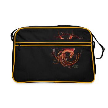 Feel the Energy "fire" - Retro Bag - black/gold - Front