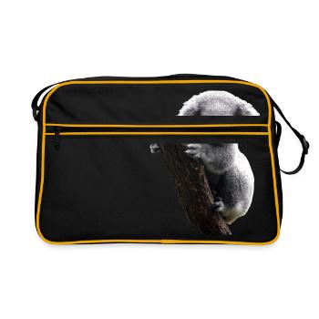 Koala - Retro Tasche - Schwarz/Gold - Vorne