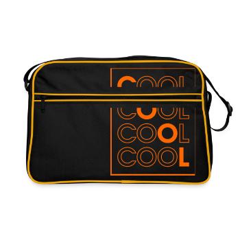 COOL COOL COOL COOL (Orange) - Retro Bag - black/gold - Front