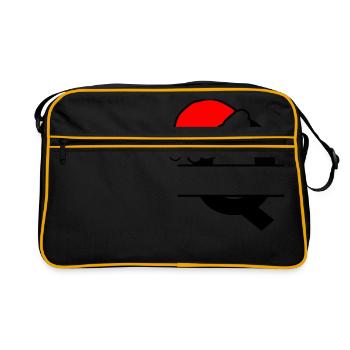 Christmas Alphabet Letter Q to Customize - Retro Bag - black/gold - Front