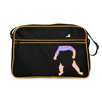 POGO BABY CARRIER BAG - Retro Bag - black/gold - Front