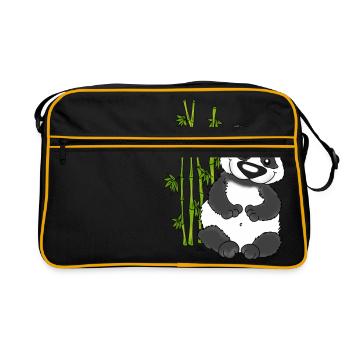 Panda Pao Pao - Sac Retro - noir/or - Devant