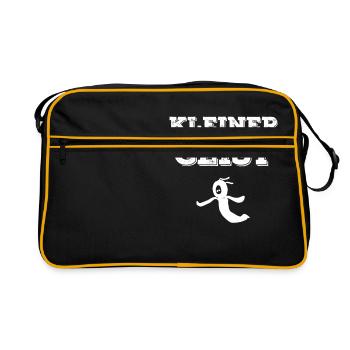 KLEINER GEIST - Retro Tasche - Schwarz/Gold - Vorne