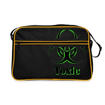 Toxic - Retro Bag - black/gold - Front