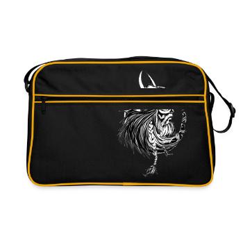 Vikings - Retro Bag - black/gold - Front
