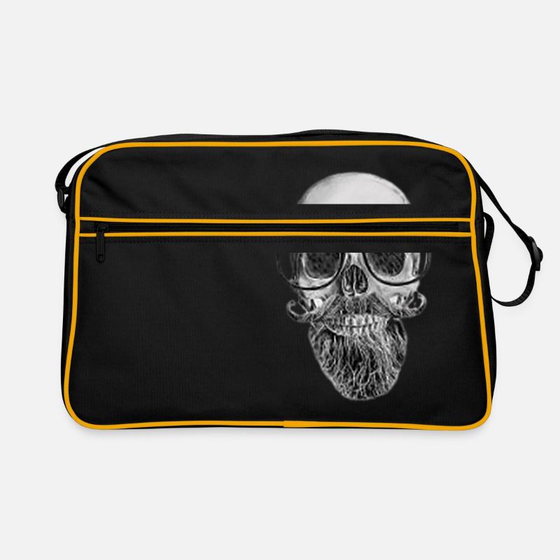 Bearded skull Retro Bag
