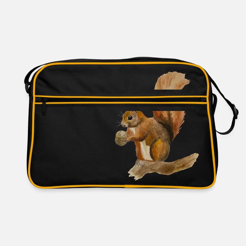 Eichhörnchen Retro Tasche