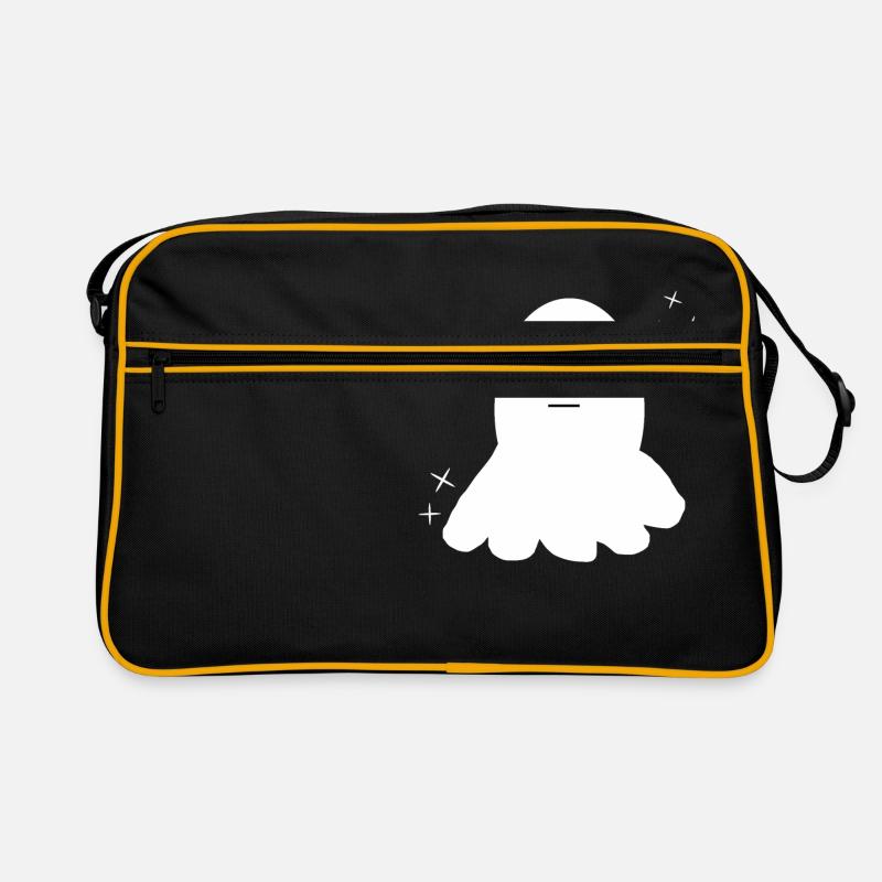 Geist mit Augen Retro Tasche
