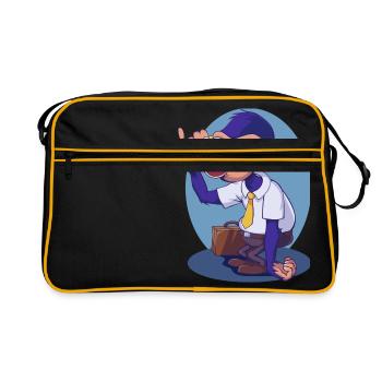Monkey Business - Retro Tasche - Schwarz/Gold - Vorne