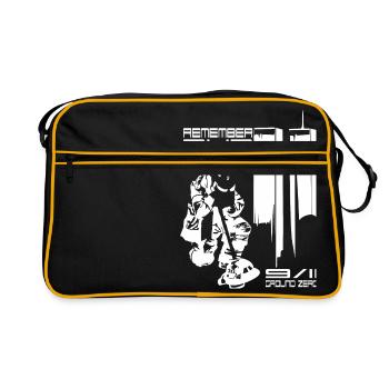 Remember 343 - 9/11 groud zero - Retro Bag - black/gold - Front