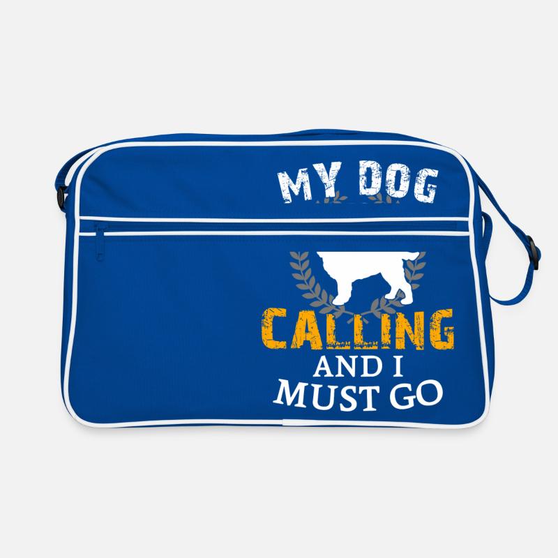 My Dog Is Calling Cocker Spaniel anglais Sac Retro