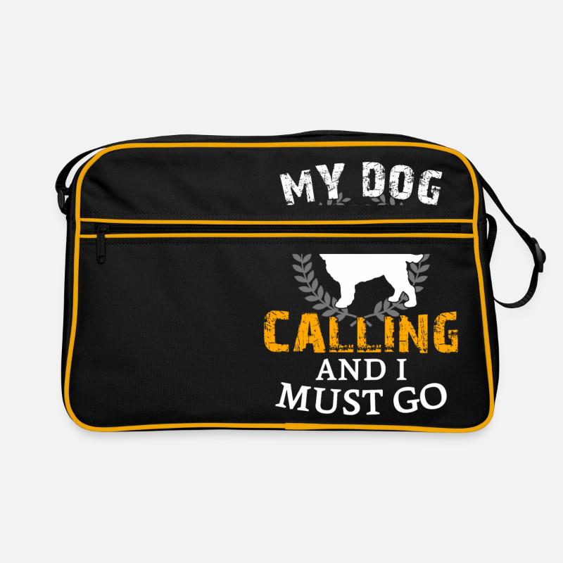 My Dog Is Calling English Cocker Spaniel Retro Tasche